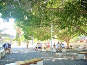 Italienische Reisegruppe.