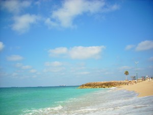 Schöne Strand von Haifa